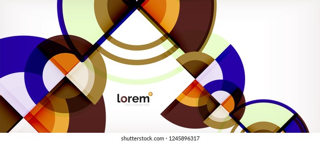 Moderner, geometrischer abstrakter Hintergrund. Trendy abstrakte Layout-Vorlage für Geschäfts- oder Technologiepräsentationen, Internet-Poster oder Web-Broschüren-Cover, Bildschirmhintergrund. Vektorgrafik
