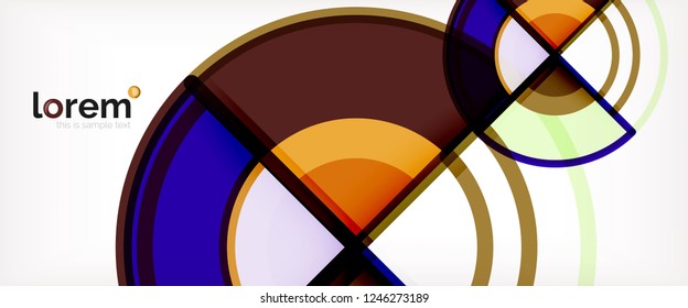 Moderner, geometrischer abstrakter Hintergrund. Trendy abstrakte Layout-Vorlage für Geschäfts- oder Technologiepräsentationen, Internet-Poster oder Web-Broschüren-Cover, Bildschirmhintergrund. Vektorgrafik