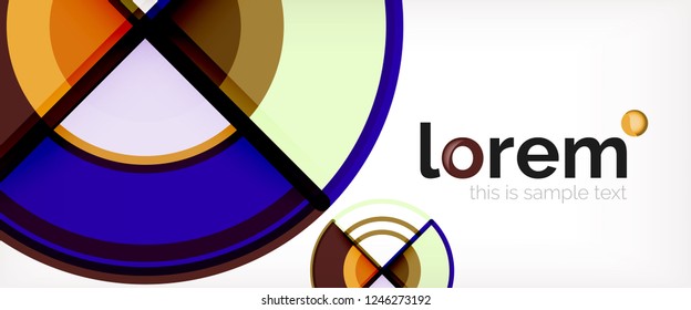 Modern geometric abstract background. Trendy abstract layout template for business or technology presentation, internet poster or web brochure cover, wallpaper. Vector illustration