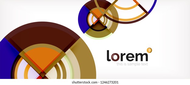 Modern geometric abstract background. Trendy abstract layout template for business or technology presentation, internet poster or web brochure cover, wallpaper. Vector illustration