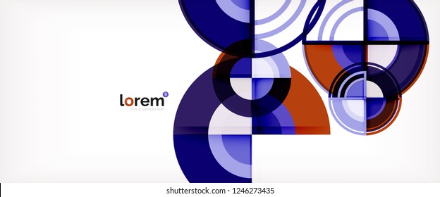 Modern geometric abstract background. Trendy abstract layout template for business or technology presentation, internet poster or web brochure cover, wallpaper. Vector illustration