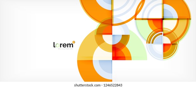 Modern geometric abstract background. Trendy abstract layout template for business or technology presentation, internet poster or web brochure cover, wallpaper. Vector illustration