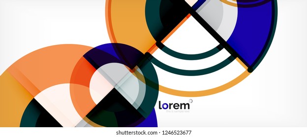 Fondo abstracto geométrico moderno. Plantilla de diseño abstracto a la moda para presentación de negocios o tecnología, portada de póster de internet o de folletos web, fondo de pantalla. Ilustración del vector