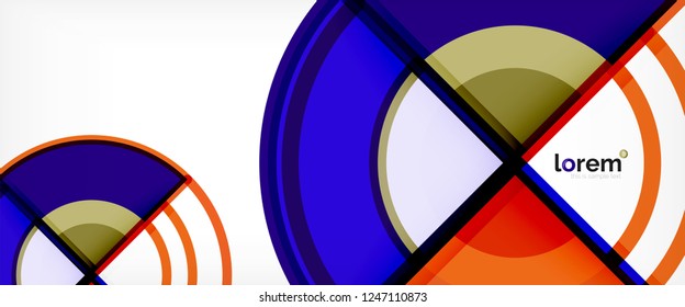Fondo abstracto geométrico moderno. Plantilla de diseño abstracto a la moda para presentación de negocios o tecnología, portada de póster de internet o de folletos web, fondo de pantalla. Ilustración del vector