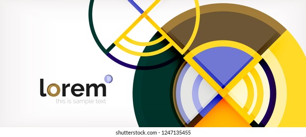 Modern geometric abstract background. Trendy abstract layout template for business or technology presentation, internet poster or web brochure cover, wallpaper. Vector illustration