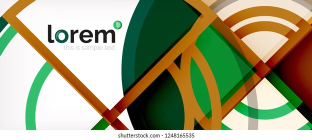 Modern geometric abstract background. Trendy abstract layout template for business or technology presentation, internet poster or web brochure cover, wallpaper. Vector illustration