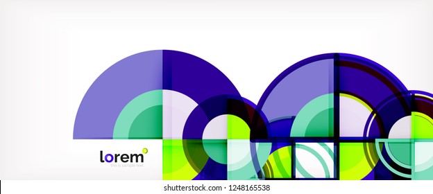 Modern geometric abstract background. Trendy abstract layout template for business or technology presentation, internet poster or web brochure cover, wallpaper. Vector illustration