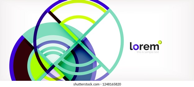 Modern geometric abstract background. Trendy abstract layout template for business or technology presentation, internet poster or web brochure cover, wallpaper. Vector illustration