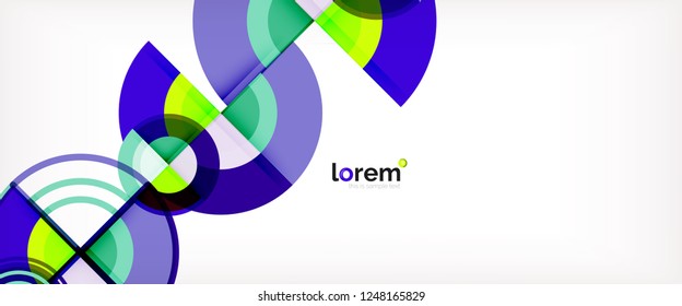 Fondo abstracto geométrico moderno. Plantilla de diseño abstracto a la moda para presentación de negocios o tecnología, portada de póster de internet o de folletos web, fondo de pantalla. Ilustración del vector
