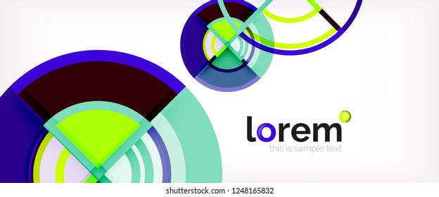 Fondo abstracto geométrico moderno. Plantilla de diseño abstracto a la moda para presentación de negocios o tecnología, portada de póster de internet o de folletos web, fondo de pantalla. Ilustración del vector