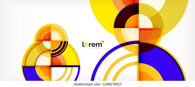 Modern geometric abstract background. Trendy abstract layout template for business or technology presentation, internet poster or web brochure cover, wallpaper. Vector illustration