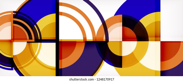 Fondo abstracto geométrico moderno. Plantilla de diseño abstracto de moda para presentación de negocios o tecnología, póster en Internet o portada de folletos web, fondo de pantalla. Ilustración del vector