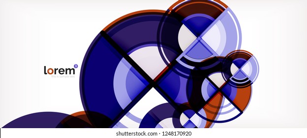 Modern geometric abstract background. Trendy abstract layout template for business or technology presentation, internet poster or web brochure cover, wallpaper. Vector illustration