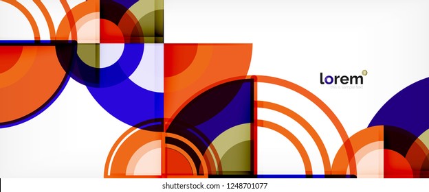 Modern geometric abstract background. Trendy abstract layout template for business or technology presentation, internet poster or web brochure cover, wallpaper. Vector illustration