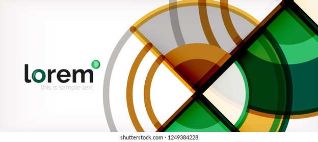 Modern geometric abstract background. Trendy abstract layout template for business or technology presentation, internet poster or web brochure cover, wallpaper. Vector illustration