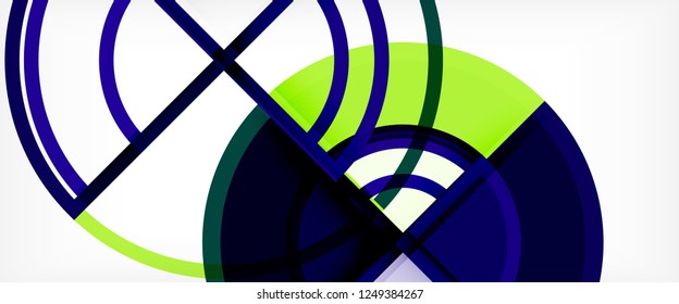 Modern geometric abstract background. Trendy abstract layout template for business or technology presentation, internet poster or web brochure cover, wallpaper. Vector illustration