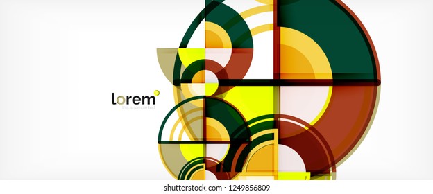 Modern geometric abstract background. Trendy abstract layout template for business or technology presentation, internet poster or web brochure cover, wallpaper. Vector illustration