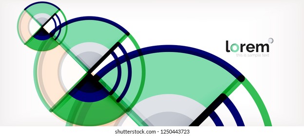 Fondo abstracto geométrico moderno. Plantilla de diseño abstracto a la moda para presentación de negocios o tecnología, portada de póster de internet o de folletos web, fondo de pantalla. Ilustración del vector