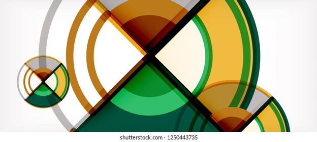 Modern geometric abstract background. Trendy abstract layout template for business or technology presentation, internet poster or web brochure cover, wallpaper. Vector illustration