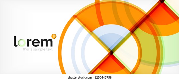 Modern geometric abstract background. Trendy abstract layout template for business or technology presentation, internet poster or web brochure cover, wallpaper. Vector illustration