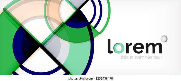 Fondo abstracto geométrico moderno. Plantilla de diseño abstracto a la moda para presentación de negocios o tecnología, portada de póster de internet o de folletos web, fondo de pantalla. Ilustración del vector