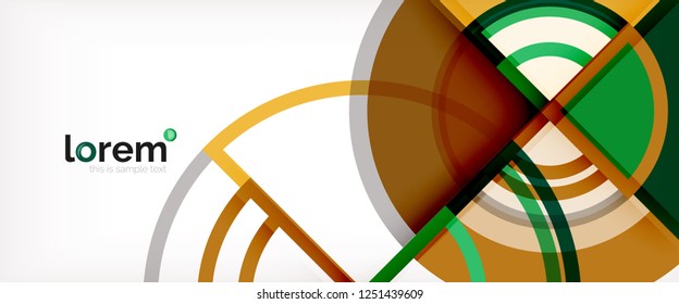 Modern geometric abstract background. Trendy abstract layout template for business or technology presentation, internet poster or web brochure cover, wallpaper. Vector illustration