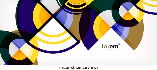 Modern geometric abstract background. Trendy abstract layout template for business or technology presentation, internet poster or web brochure cover, wallpaper. Vector illustration