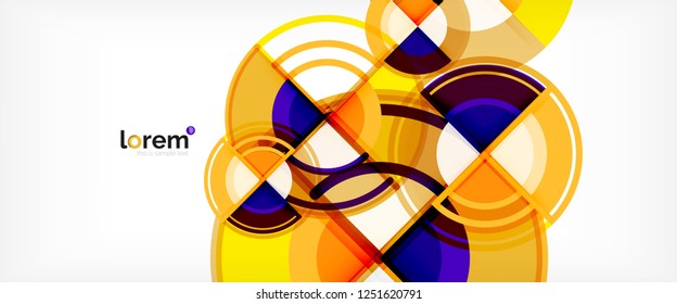 Modern geometric abstract background. Trendy abstract layout template for business or technology presentation, internet poster or web brochure cover, wallpaper. Vector illustration