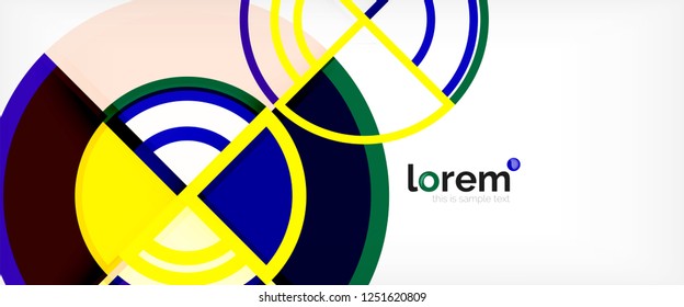 Fondo abstracto geométrico moderno. Plantilla de diseño abstracto a la moda para presentación de negocios o tecnología, portada de póster de internet o de folletos web, fondo de pantalla. Ilustración del vector