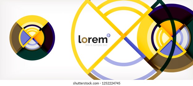 Modern geometric abstract background. Trendy abstract layout template for business or technology presentation, internet poster or web brochure cover, wallpaper. Vector illustration