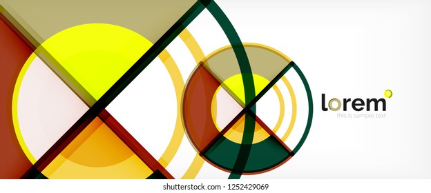 Modern geometric abstract background. Trendy abstract layout template for business or technology presentation, internet poster or web brochure cover, wallpaper. Vector illustration