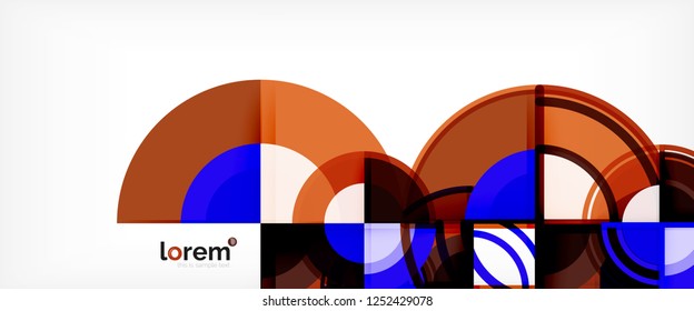 Modern geometric abstract background. Trendy abstract layout template for business or technology presentation, internet poster or web brochure cover, wallpaper. Vector illustration