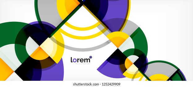 Fondo abstracto geométrico moderno. Plantilla de diseño abstracto a la moda para presentación de negocios o tecnología, portada de póster de internet o de folletos web, fondo de pantalla. Ilustración del vector