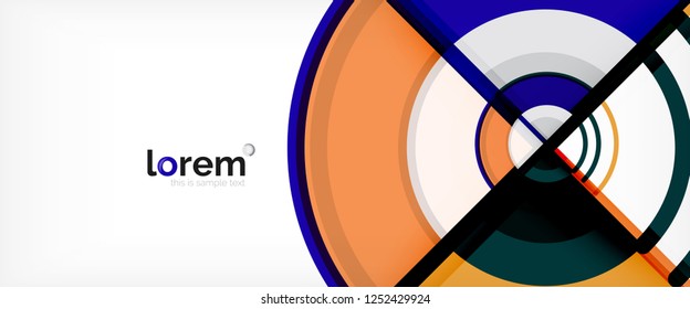 Modern geometric abstract background. Trendy abstract layout template for business or technology presentation, internet poster or web brochure cover, wallpaper. Vector illustration