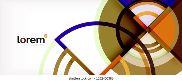 Modern geometric abstract background. Trendy abstract layout template for business or technology presentation, internet poster or web brochure cover, wallpaper. Vector illustration