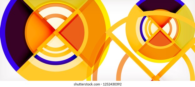 Modern geometric abstract background. Trendy abstract layout template for business or technology presentation, internet poster or web brochure cover, wallpaper. Vector illustration