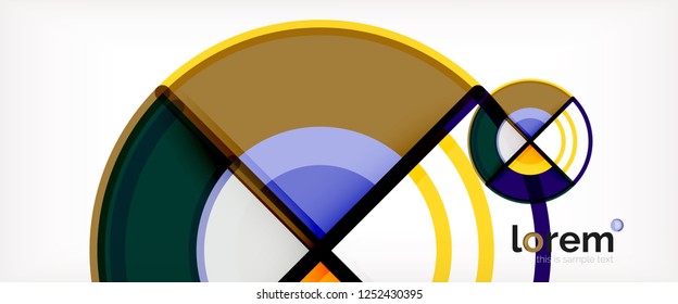 Modern geometric abstract background. Trendy abstract layout template for business or technology presentation, internet poster or web brochure cover, wallpaper. Vector illustration