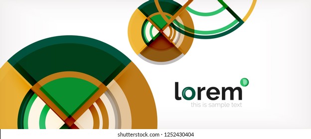 Modern geometric abstract background. Trendy abstract layout template for business or technology presentation, internet poster or web brochure cover, wallpaper. Vector illustration