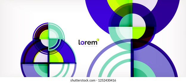 Modern geometric abstract background. Trendy abstract layout template for business or technology presentation, internet poster or web brochure cover, wallpaper. Vector illustration