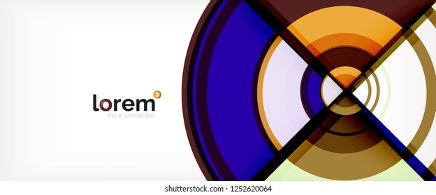 Fondo abstracto geométrico moderno. Plantilla de diseño abstracto a la moda para presentación de negocios o tecnología, portada de póster de internet o de folletos web, fondo de pantalla. Ilustración del vector