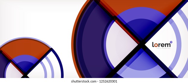 Modern geometric abstract background. Trendy abstract layout template for business or technology presentation, internet poster or web brochure cover, wallpaper. Vector illustration