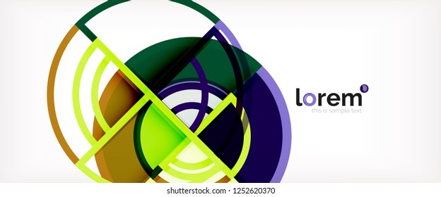 Fondo abstracto geométrico moderno. Plantilla de diseño abstracto a la moda para presentación de negocios o tecnología, portada de póster de internet o de folletos web, fondo de pantalla. Ilustración del vector