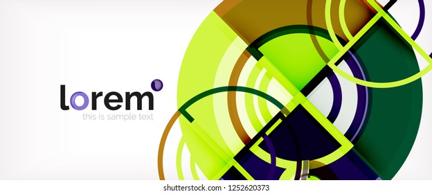 Modern geometric abstract background. Trendy abstract layout template for business or technology presentation, internet poster or web brochure cover, wallpaper. Vector illustration