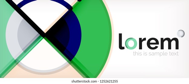 Fondo abstracto geométrico moderno. Plantilla de diseño abstracto a la moda para presentación de negocios o tecnología, portada de póster de internet o de folletos web, fondo de pantalla. Ilustración del vector