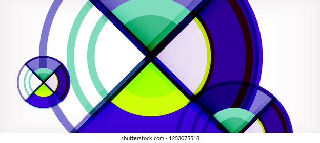 Modern geometric abstract background. Trendy abstract layout template for business or technology presentation, internet poster or web brochure cover, wallpaper. Vector illustration