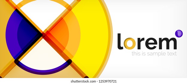 Modern geometric abstract background. Trendy abstract layout template for business or technology presentation, internet poster or web brochure cover, wallpaper. Vector illustration
