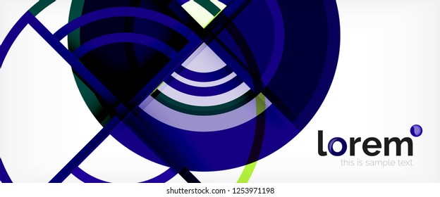 Modern geometric abstract background. Trendy abstract layout template for business or technology presentation, internet poster or web brochure cover, wallpaper. Vector illustration