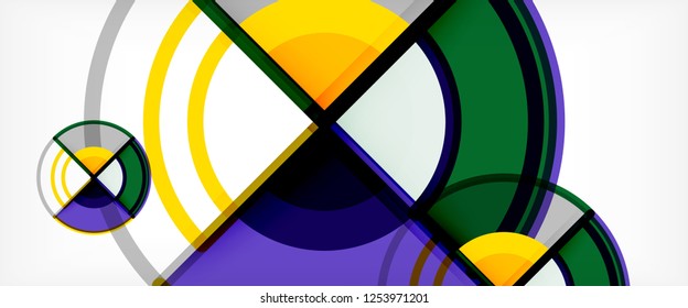 Fondo abstracto geométrico moderno. Plantilla de diseño abstracto a la moda para presentación de negocios o tecnología, portada de póster de internet o de folletos web, fondo de pantalla. Ilustración del vector