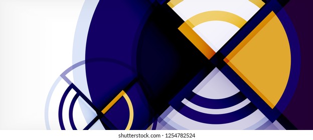 Modern geometric abstract background. Trendy abstract layout template for business or technology presentation, internet poster or web brochure cover, wallpaper. Vector illustration