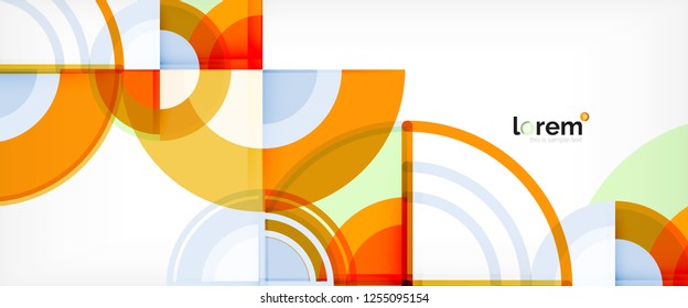 Fondo abstracto geométrico moderno. Plantilla de diseño abstracto a la moda para presentación de negocios o tecnología, portada de póster de internet o de folletos web, fondo de pantalla. Ilustración del vector